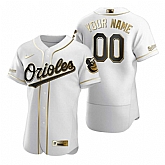 Baltimore Orioles Customized Nike White Stitched MLB Flex Base Golden Edition Jersey,baseball caps,new era cap wholesale,wholesale hats